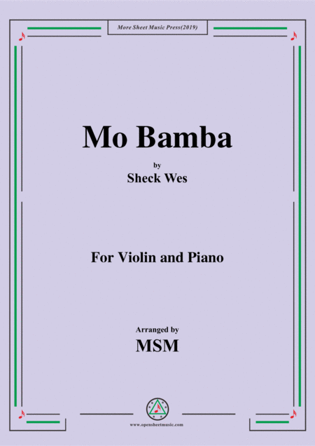 Mo Bamba For Violin And Piano Sheet Music