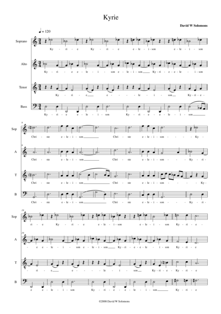 Modal Mass Satb Sheet Music