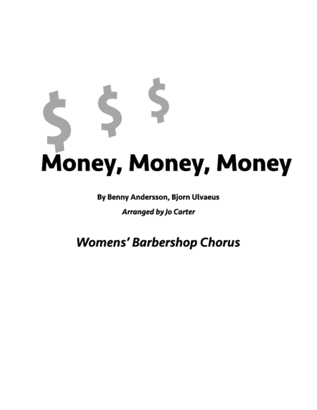 Money Money Money Sheet Music