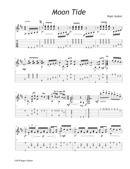 Free Sheet Music Moon Tide Tab