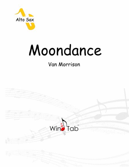 Free Sheet Music Moondance Alto Saxophone Sheet Music Tab