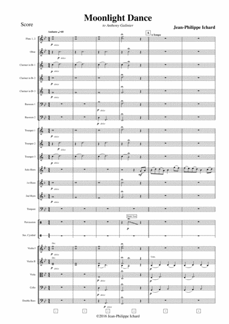 Free Sheet Music Moonlight Dance Symphonic Version Full Score Parts