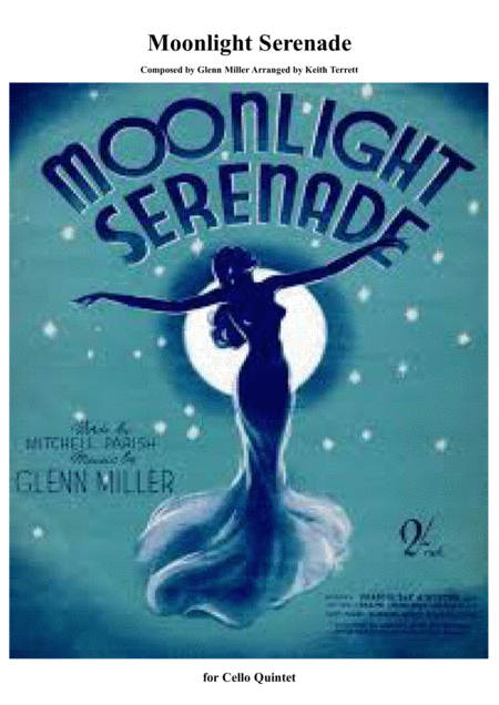 Moonlight Serenade For Cello Quintet Jazz For 5 Strings Series Sheet Music