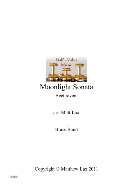 Moonlight Sonata 1st Movement Brass Band Sheet Music