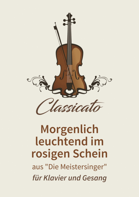 Free Sheet Music Morgenlich Leuchtend Im Rosigen Schein