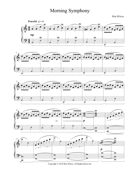 Free Sheet Music Morning Symphony