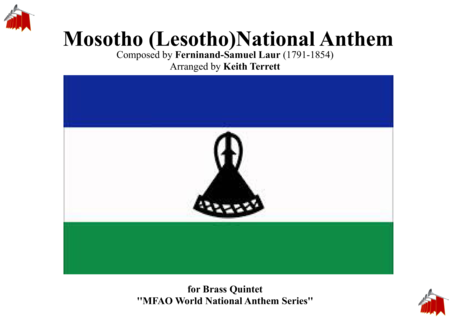 Free Sheet Music Mosotho Lesotho National Anthem For Brass Quintet