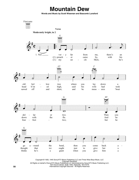 Mountain Dew Sheet Music