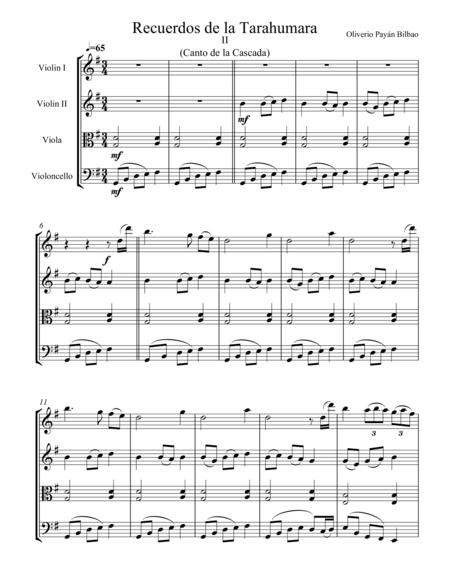 Free Sheet Music Mountain Remembrances No 2 Song Of The Waterfall