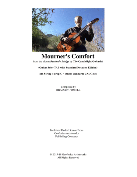Free Sheet Music Mourners Comfort
