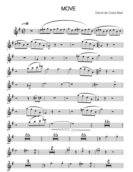 Free Sheet Music Move Baritone Sax