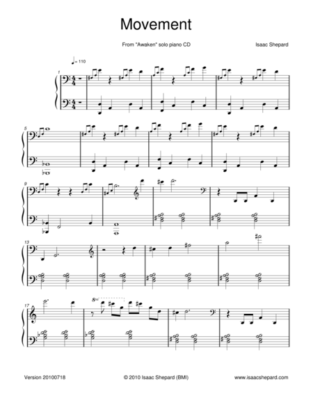 Free Sheet Music Movement