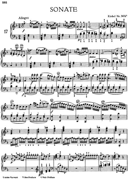 Mozart Piano Sonata In F Major K 547a Anh 135 Sheet Music