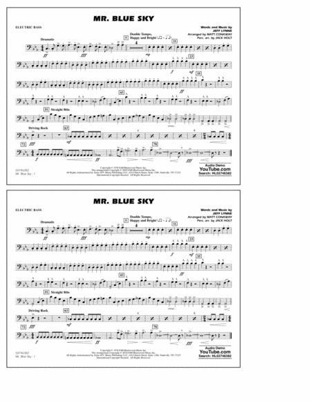 Free Sheet Music Mr Blue Sky Arr Matt Conaway Electric Bass