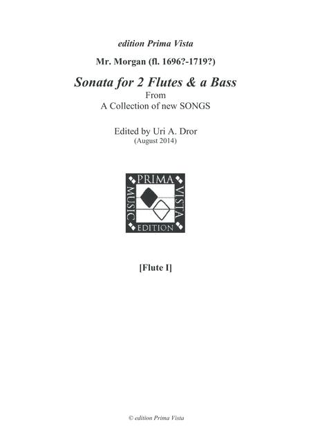 Mr Morgan Sonata For 2 Flutes A Bass Parts Sheet Music