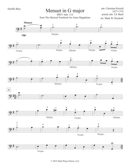 Musette In D Sheet Music