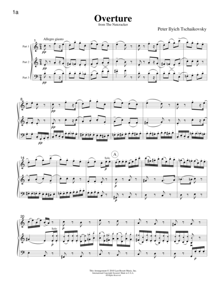 Music For Three Christmas Score Sheet Music