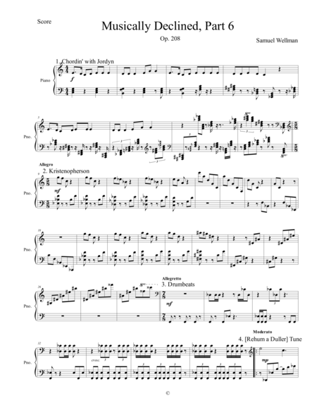 Free Sheet Music Musically Declined Part 6