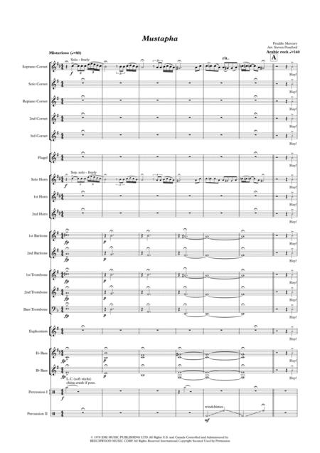 Free Sheet Music Mustapha