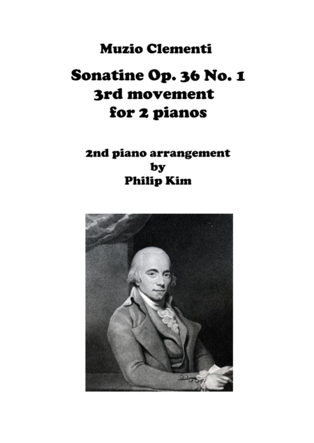 Free Sheet Music Muzio Clementi Sonatine Op 36 No 1 Third Movement For 2 Pianos