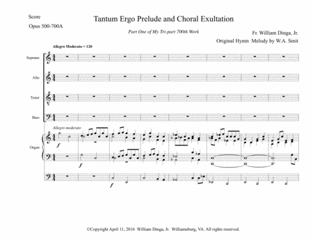 My 500 700th Composition Part One Sheet Music