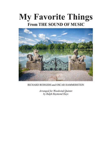 Free Sheet Music My Favorite Things For Woodwind Quintet