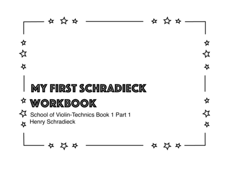 Free Sheet Music My First Schradieck Workbook