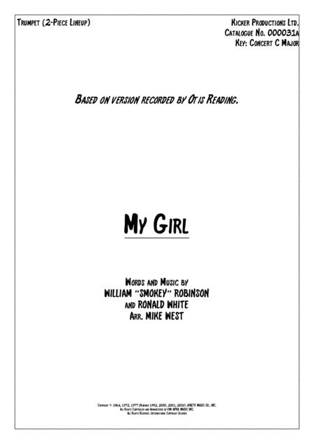 My Girl 2 Piece Brass Section Sheet Music