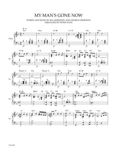 My Man Gone Now Sheet Music