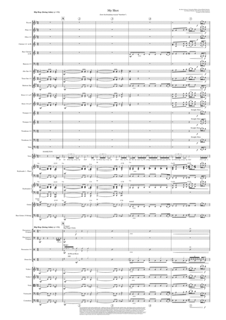 Free Sheet Music My Shot From Hamilton Vocals With Pops Orchestra