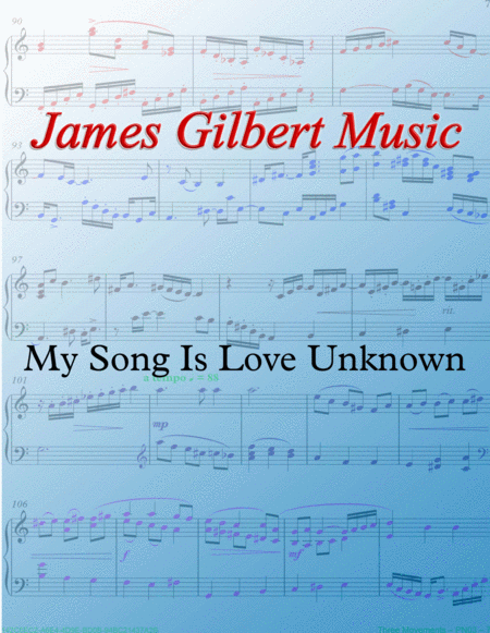 My Song Is Love Unknown Sheet Music