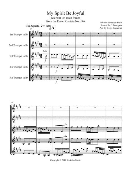 My Spirit Be Joyful 5 Trumpets Sheet Music