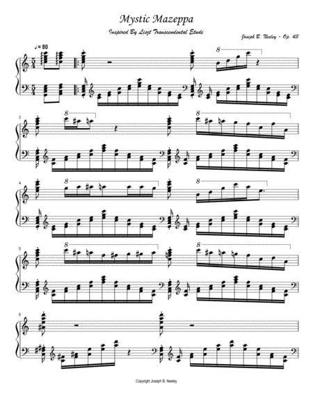 Free Sheet Music Mystic Mazeppa