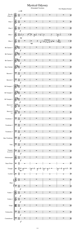 Mystical Odyssey Extended Version Sheet Music