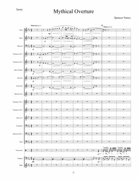 Mythical Overture Is A Concert Band Piece Designed For Middle School Band Sheet Music