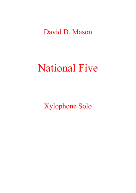 National Five Sheet Music