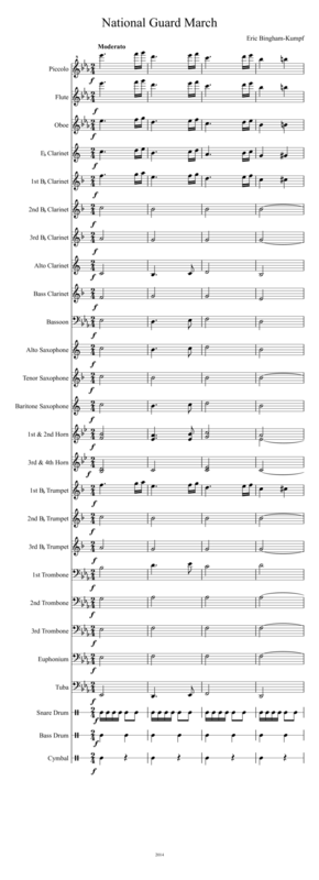 National Guard March Sheet Music