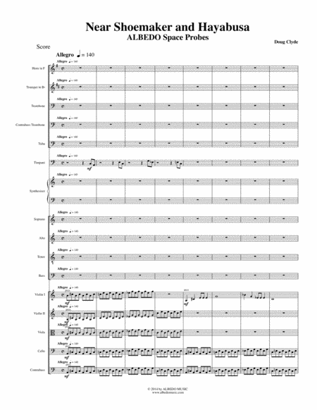 Near Shoemaker And Hayabusa From Space Probes Sheet Music