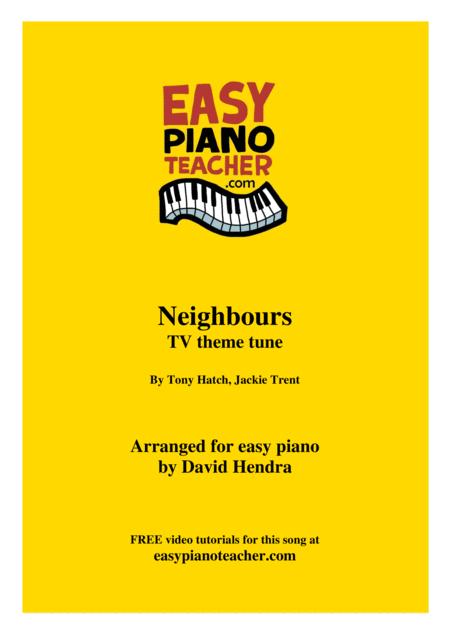 Free Sheet Music Neighbours Tv Theme Very Easy Piano With Free Video Tutorials