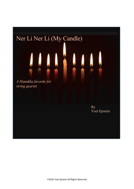 Free Sheet Music Ner Li Ner Li My Candle Hanukka Song For String Quartet