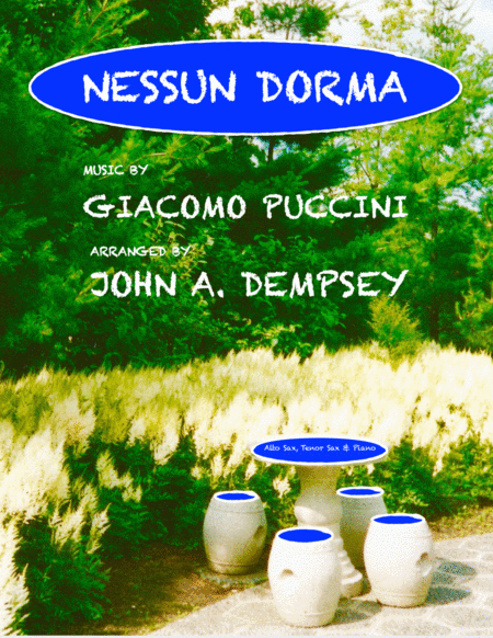 Nessun Dorma Trio For Alto Sax Tenor Sax And Piano Sheet Music