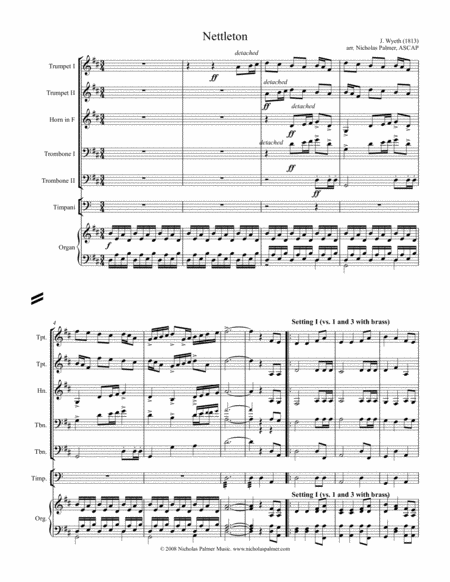 Nettleton For Organ Brass And Timpani Sheet Music