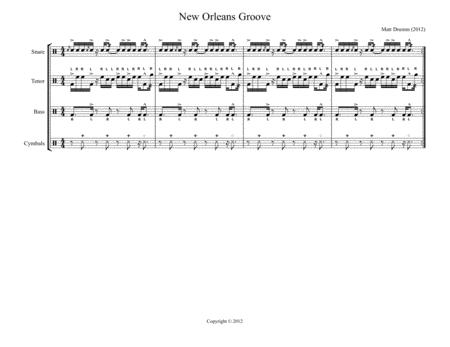 Free Sheet Music New Orleans Groove