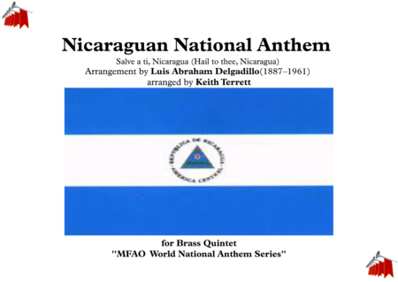 Free Sheet Music Nicaraguan National Anthem For Brass Quintet