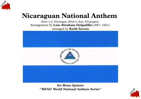 Nicaraguan National Anthem For Brass Quintet Sheet Music