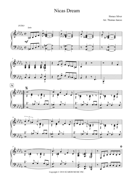 Nicas Dream Sheet Music