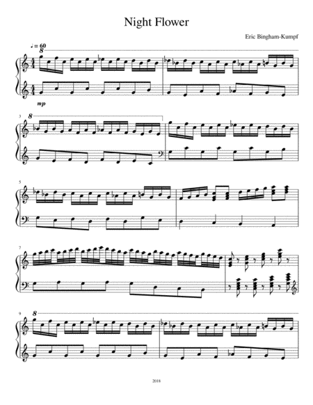 Night Flower Sheet Music