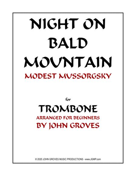 Night On Bald Mountain Trombone Easy Sheet Music