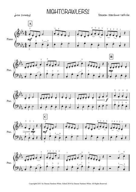 Free Sheet Music Nightcrawlers