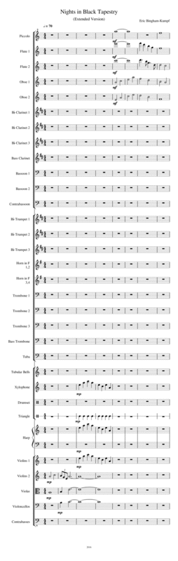 Nights In Black Tapestry Extended Version Sheet Music